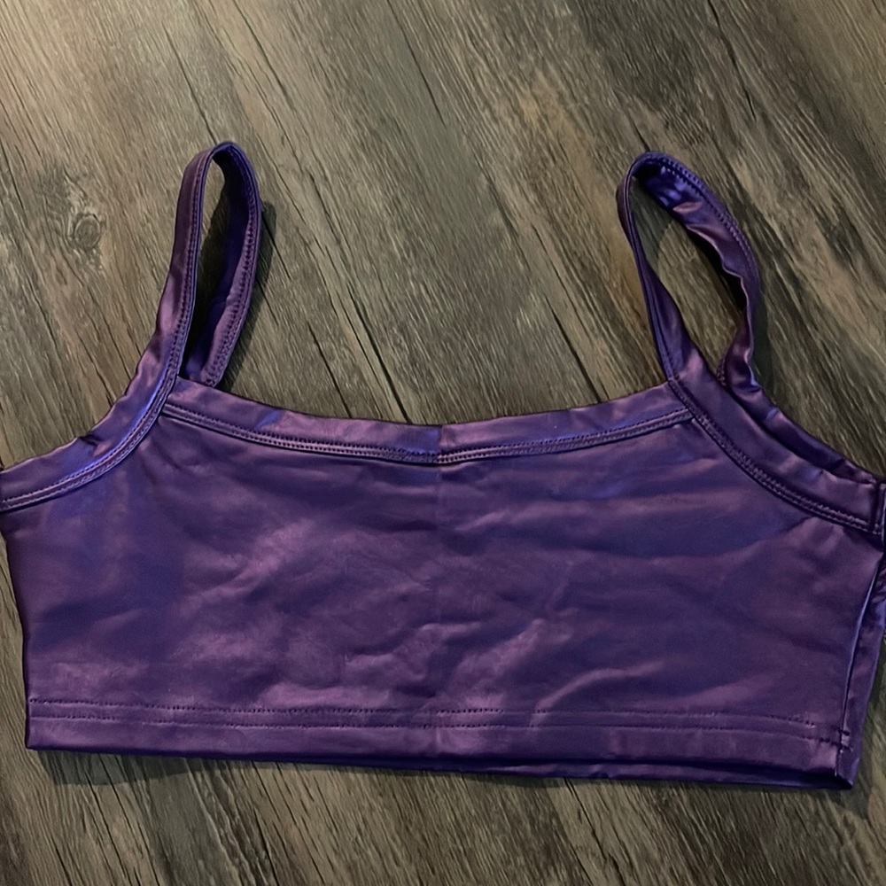 cropped shiny tank